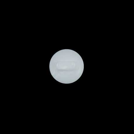 Italian White Matte Shank Back Button - 16L/10mm