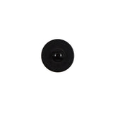 Italian Black Plastic Shank Back Button - 18L/11.5mm