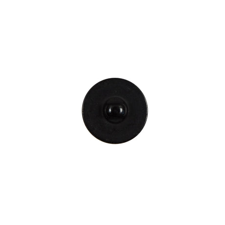 Italian Black Plastic Shank Back Button - 18L/11.5mm
