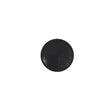 Italian Black Plastic Shank Back Button - 18L/11.5mm