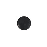 Italian Black Plastic Shank Back Button - 18L/11.5mm