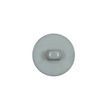 Italian Gray Plastic Shank Back Button - 24L/15mm