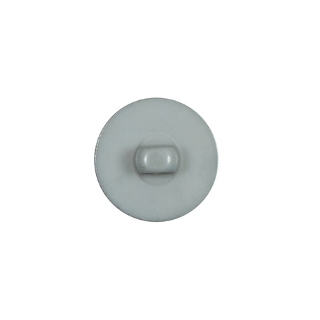 Italian Gray Plastic Shank Back Button - 24L/15mm