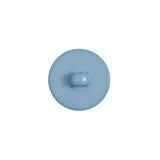 Italian Blue Plastic Shank Back Button - 24L/15mm