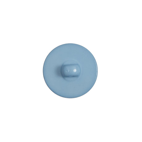 Italian Blue Plastic Shank Back Button - 24L/15mm