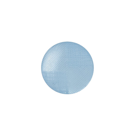 Italian Blue Plastic Shank Back Button - 24L/15mm