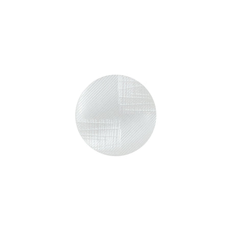 Italian White Plastic Shank Back Button - 20L/12.5mm