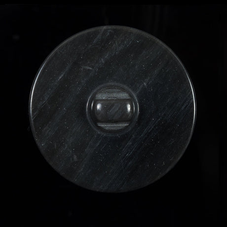 Luminous Italian Tahiti Gray Shank Back Button - 44L/28mm