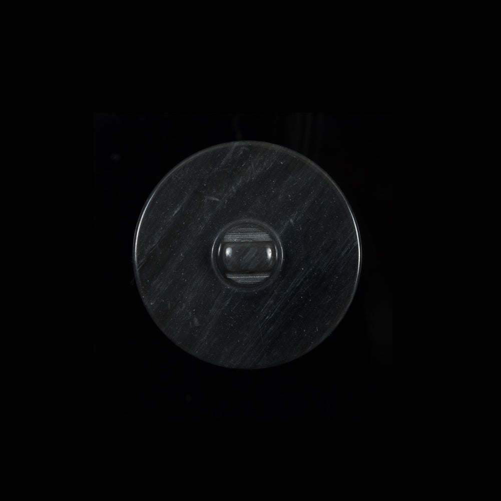 Luminous Italian Tahiti Gray Shank Back Button - 32L/20mm