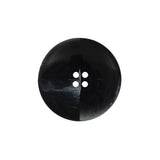 Italian Black and Clear Coconut 4-Hole Button - 36L/23mm