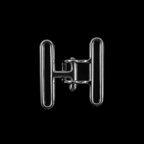 Italian Silver Buckle Closure - 1.625" x 1.75"