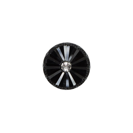 Italian White Floral Nylon Sprayed Button - 20L/12.5mm
