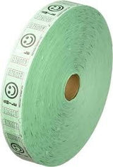 Bulk 12000 Pc. Green Coupon Double Roll Tickets