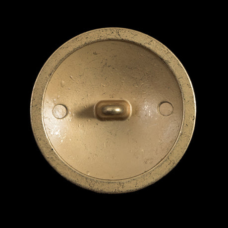 Italian Gold Metal Crest Button - 44L/28mm