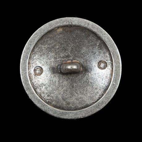 Italian Silver Metal Crest Button - 44L/28mm