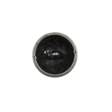 Italian Silver Metal Crest Button - 24L/15mm