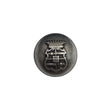 Italian Silver Metal Crest Button - 24L/15mm