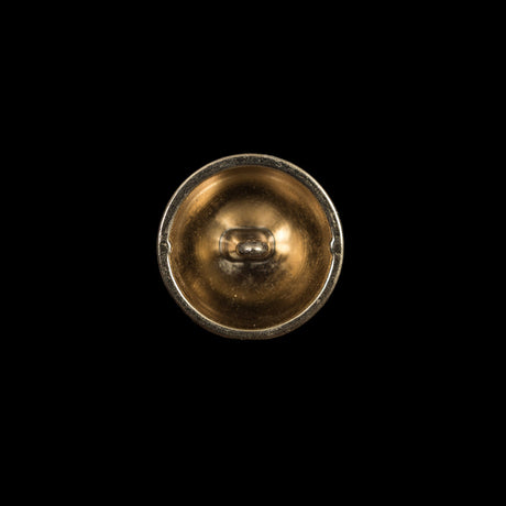 Italian Gold Metal Crest Button - 24L/15mm