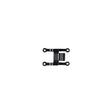 Italian Black Plastic Buckle Closure - 1"