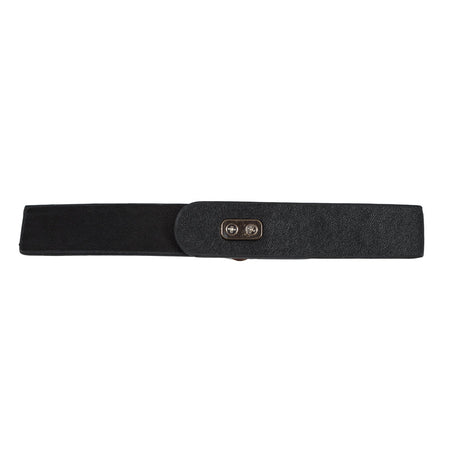 Italian Black and Gold Snap Closure - 6"