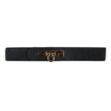 Italian Black and Gold Snap Closure - 6"