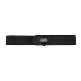 Italian Black and Gunmetal Snap Closure - 6"