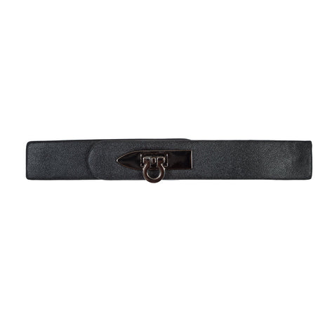 Italian Black and Gunmetal Snap Closure - 6"