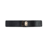 Italian Black and Gold Snap Closure - 5.5"
