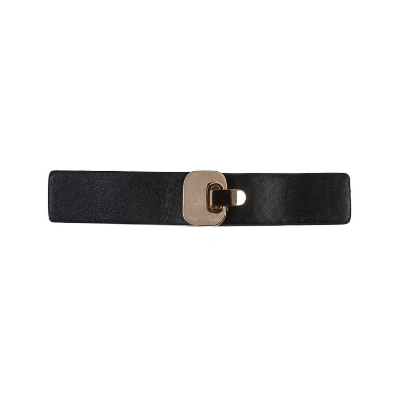 Italian Black and Gold Snap Closure - 5.5"