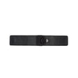 Italian Black on Black Snap Closure - 5.5"