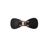 Italian Brown and Gold Clasp Closure - 4"