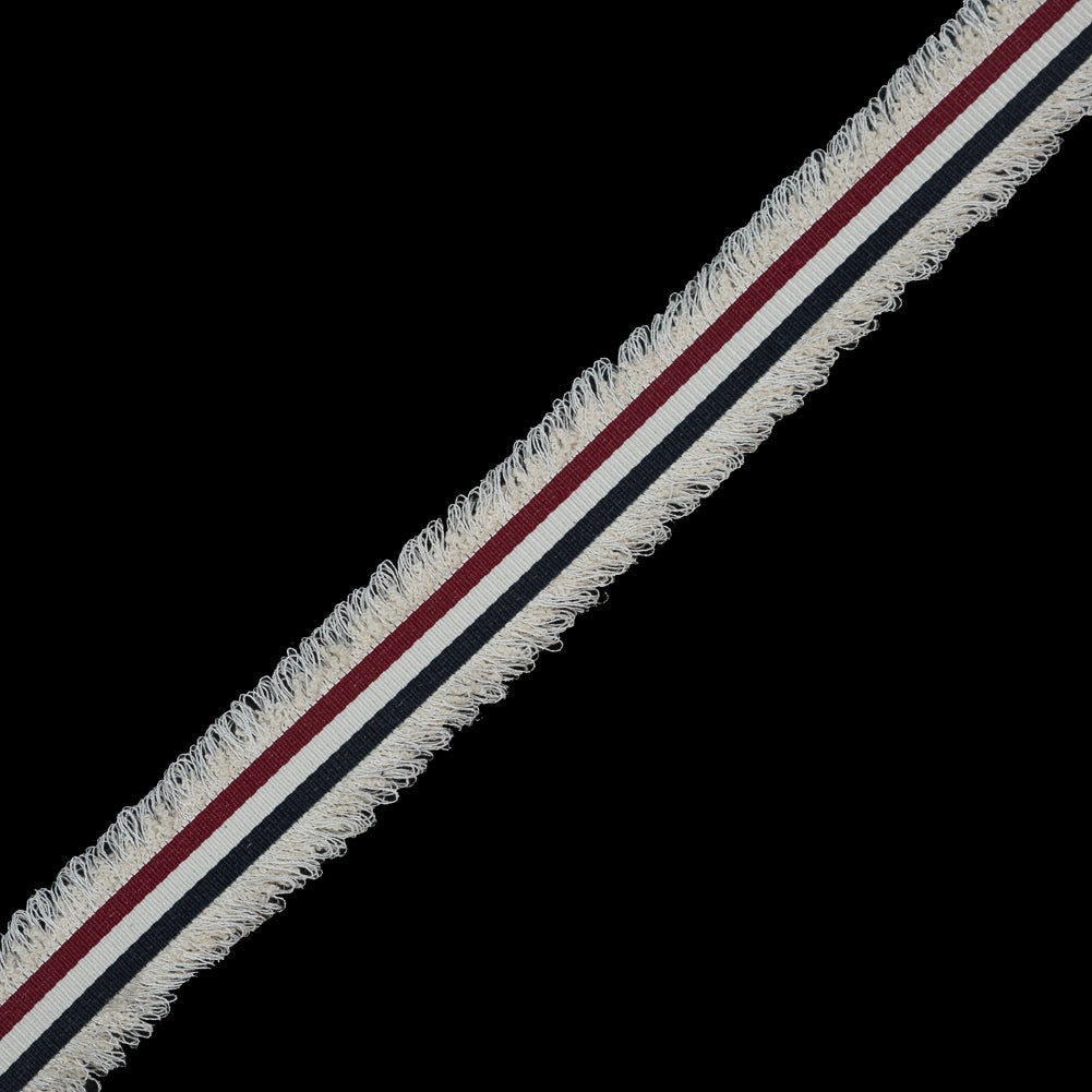 Italian Red, White and Blue Woven Trim - 1.25"