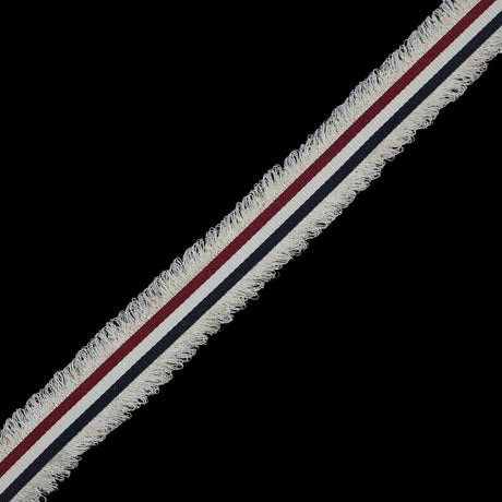 Italian Red, White and Blue Woven Trim - 1.25"