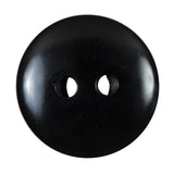 Italian Black and Silver Iridescent 2-Hole Button - 54L/34mm