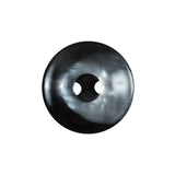 Italian Black and Silver Iridescent 2-Hole Button - 36L/23mm