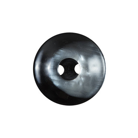 Italian Black and Silver Iridescent 2-Hole Button - 36L/23mm