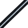 Italian Black and Metallic Silver Elastic Trim - 1.5"