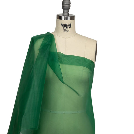 Stiff Polyester Organdy - Kelly Green - Rhiannon Collection