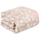 Flower Embroidery 7 Pieces Kabibe White Comforter Set