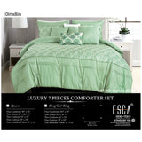 7 Pieces Comforter Set Elevate Bedroom with Luxury & Style