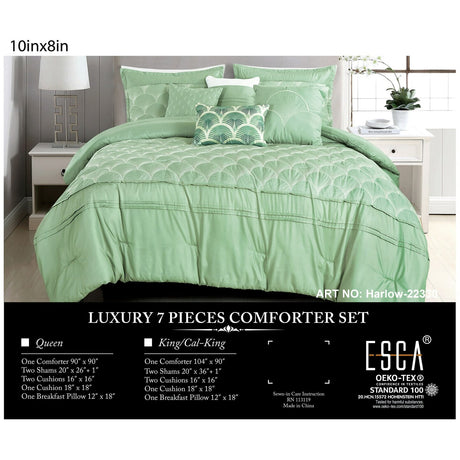 7 Pieces Comforter Set Elevate Bedroom with Luxury & Style