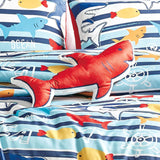 Kids Ocean Life Printed 4 Pieces Comforter Set