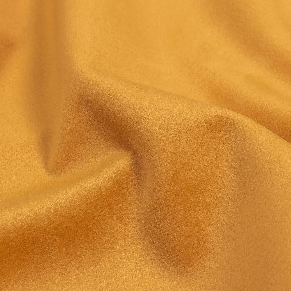Honey Yellow Creamy Polyester Velvet