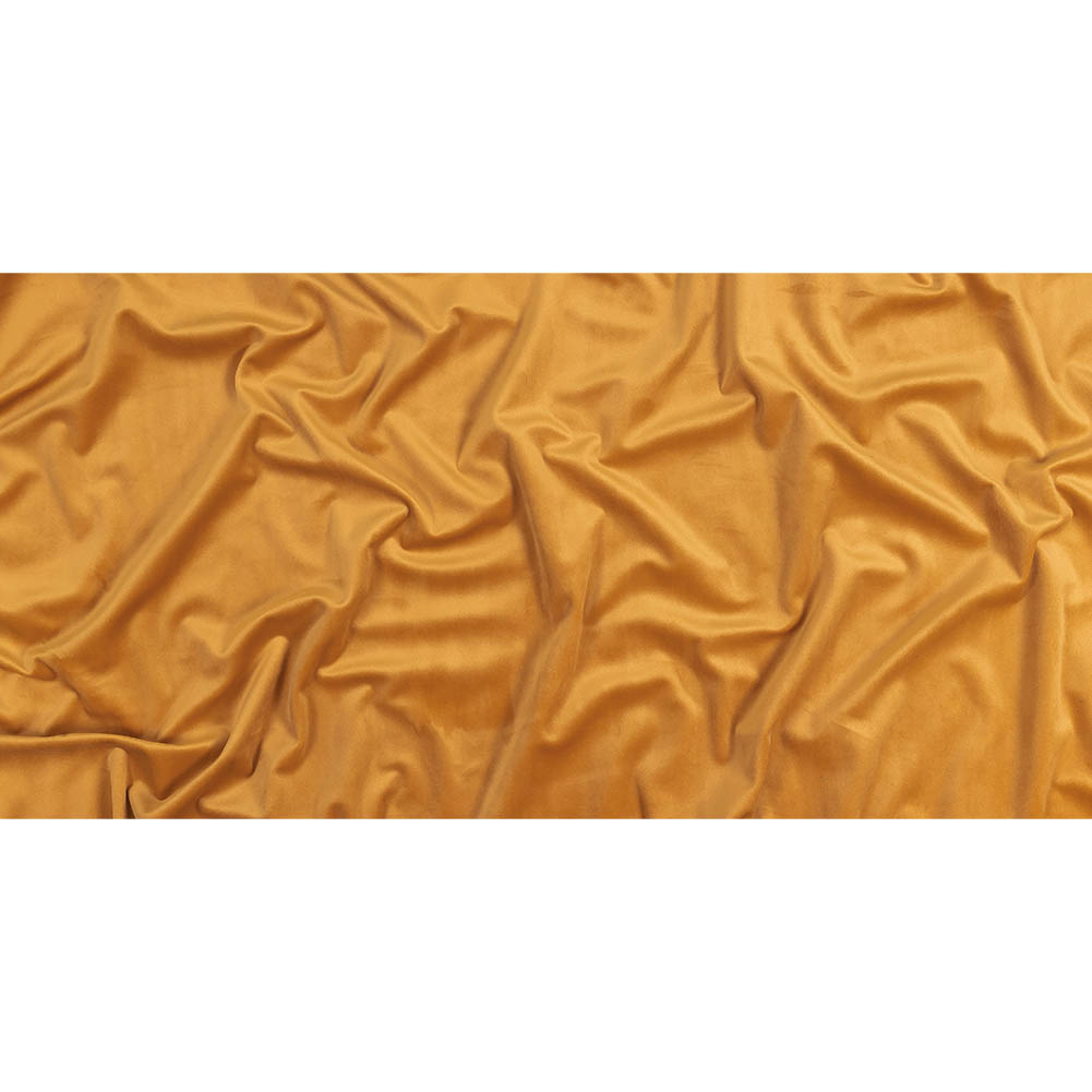 Honey Yellow Creamy Polyester Velvet