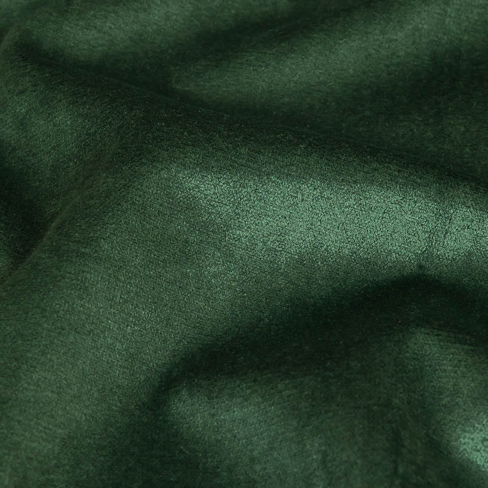 Moss Green Creamy Polyester Velvet