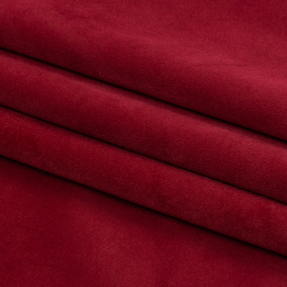 Bordeaux Creamy Polyester Velvet