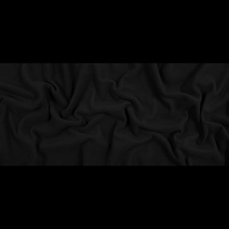 No-Pill Polyester Fleece - Black - Shropshire Collection