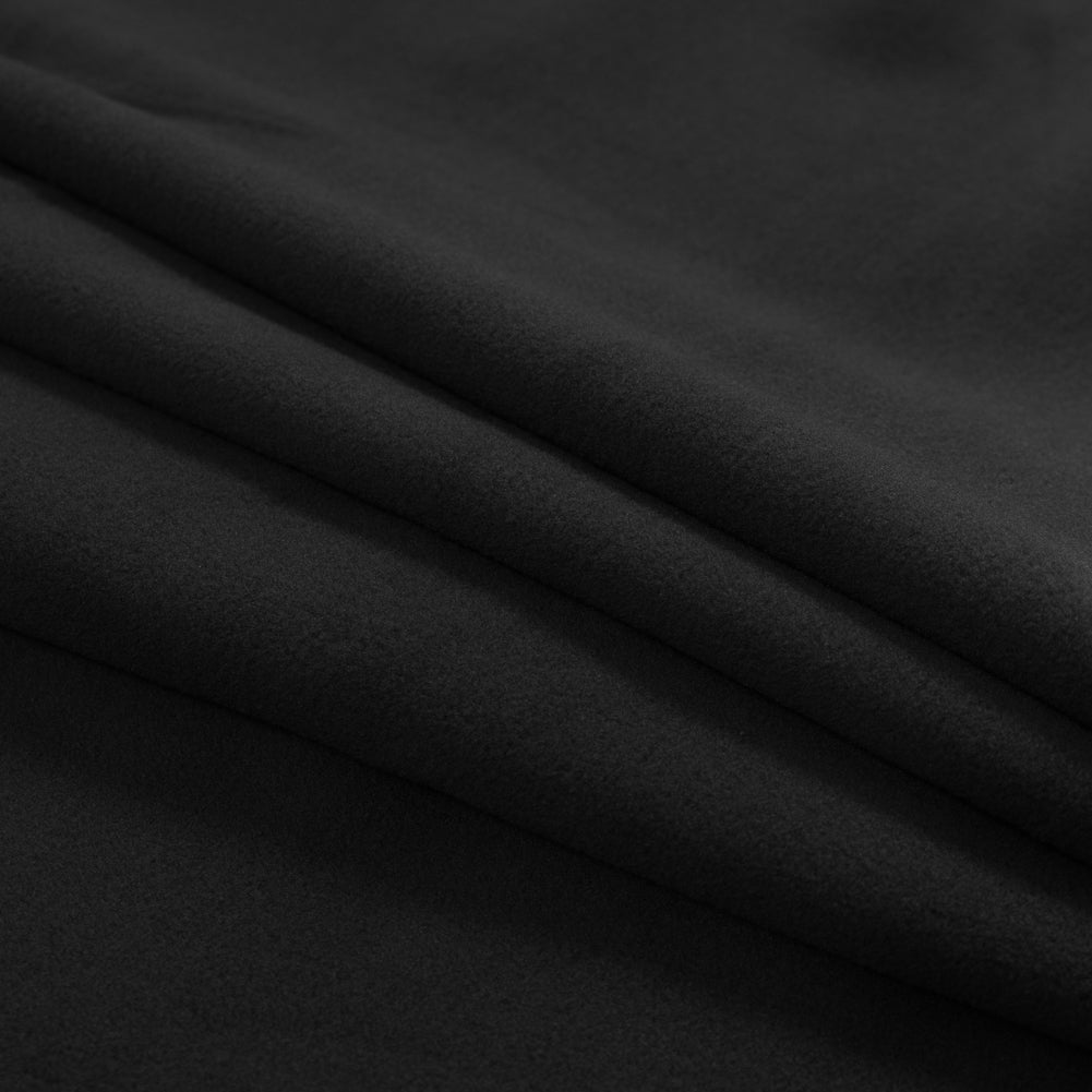 No-Pill Polyester Fleece - Black - Shropshire Collection