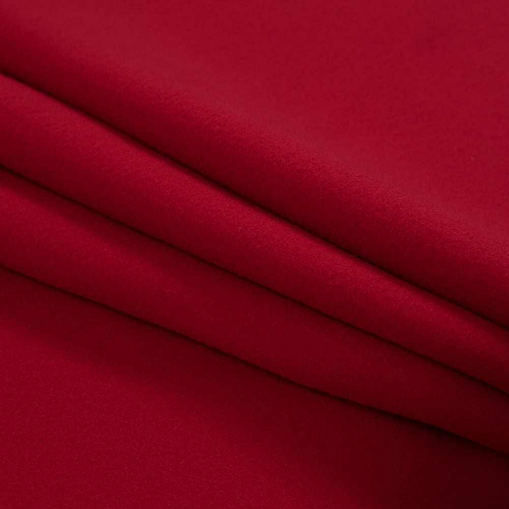 No-Pill Polyester Fleece - Red Molten - Shropshire Collection