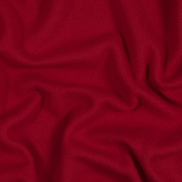 No-Pill Polyester Fleece - Red Molten - Shropshire Collection